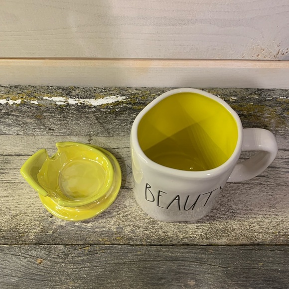 Rae Dunn | Beauty & The Beast “Beauty” Mug w Crown Topper - Picture 3 of 4